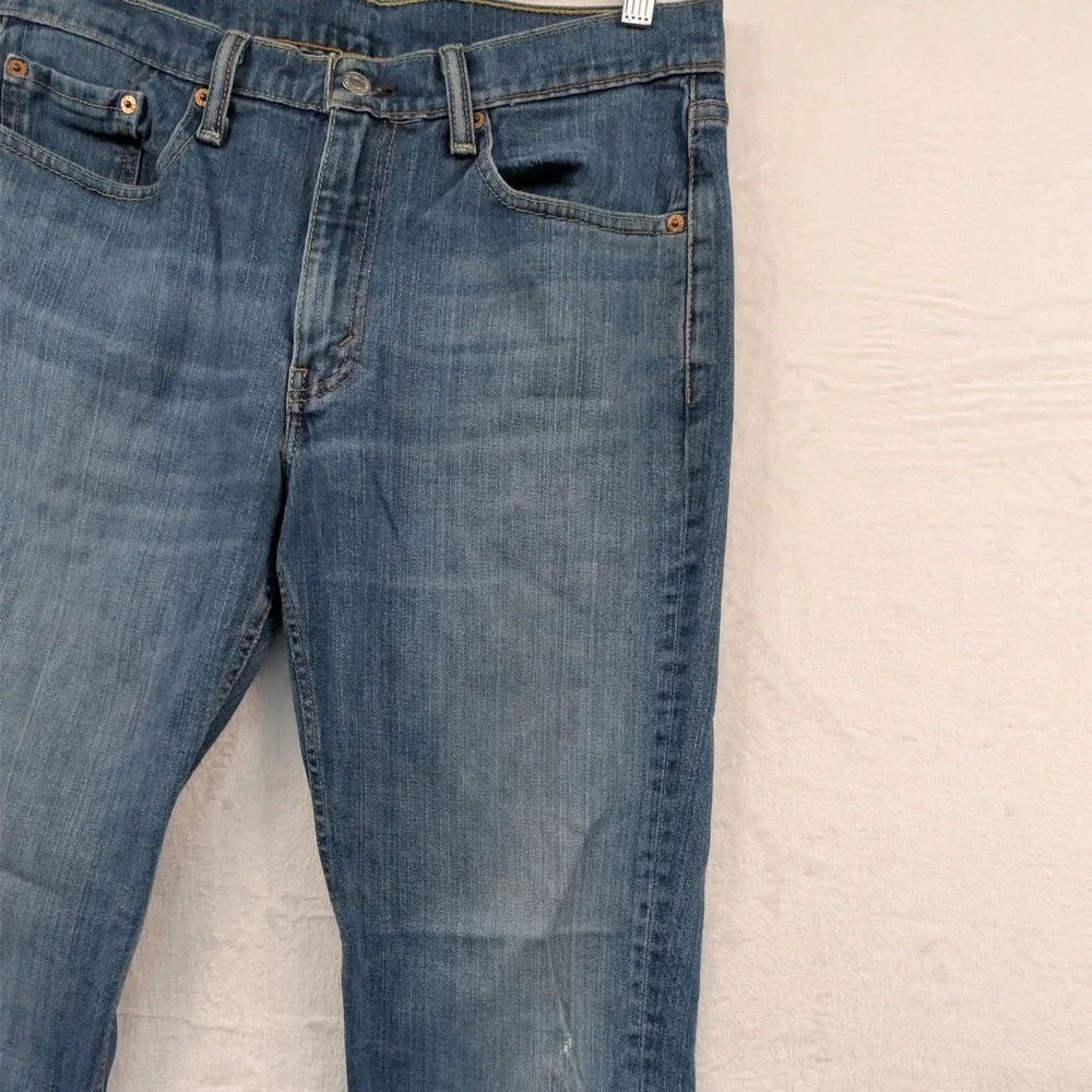 Levi's 514 Jeans Men's 32x30 Blue Straight Stretch Button Fly Workwear Red Tab